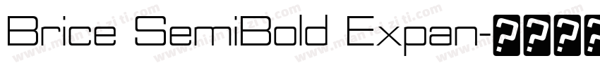 Brice SemiBold Expan字体转换